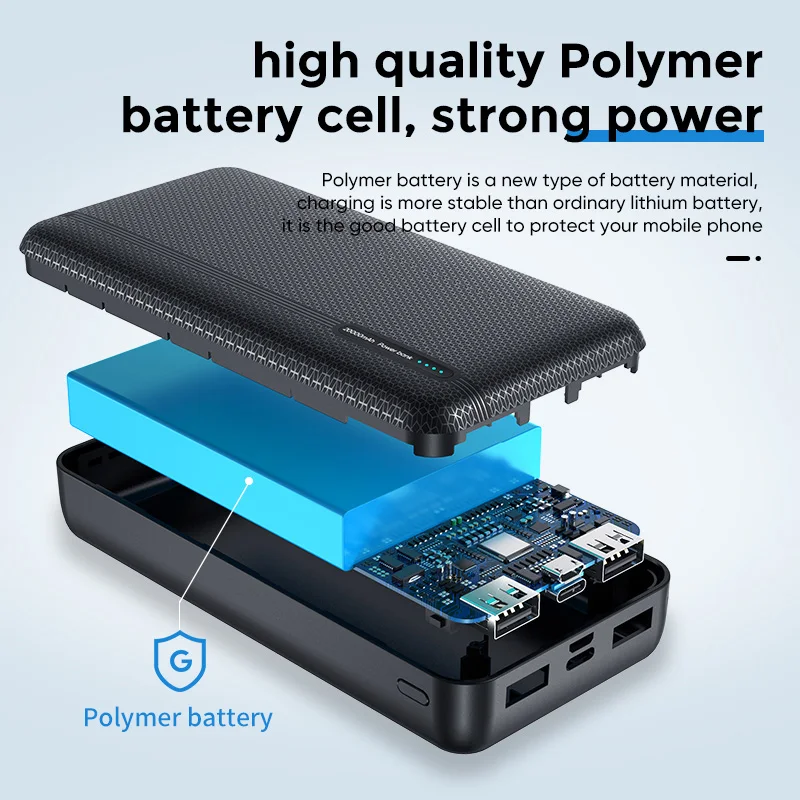 Внешний аккумулятор joyрум 20000 мАч 2 USB порта 10000 внешний Mico Type c портативное