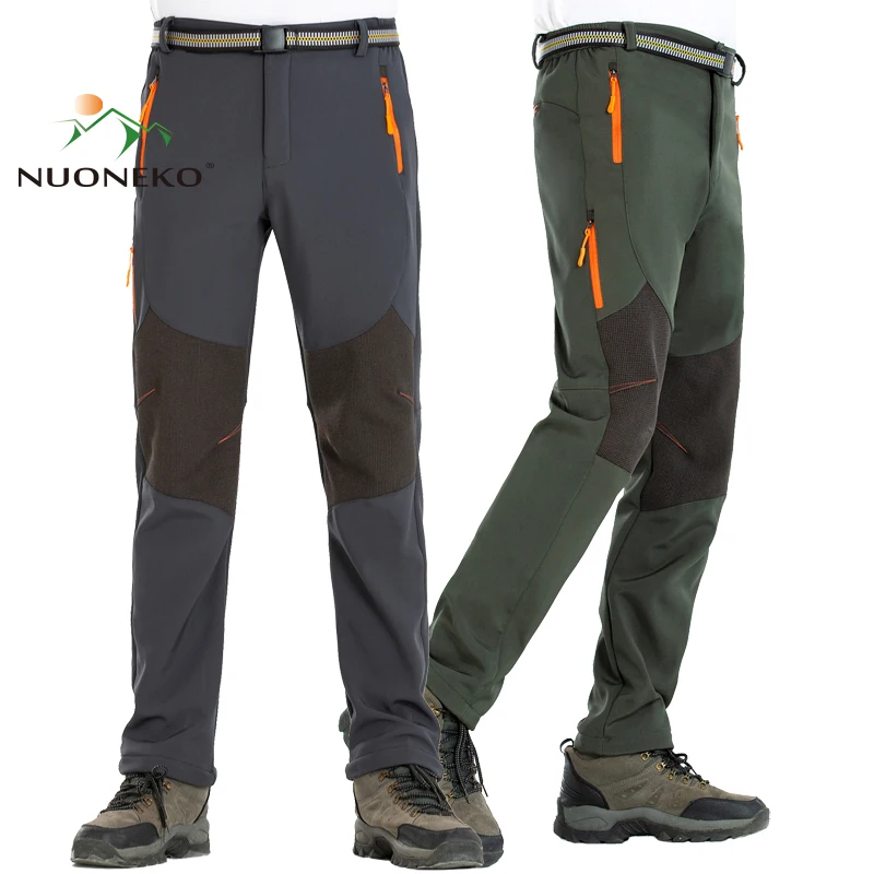 

NUONEKO Outdoor Men Winter Warm Pants Breathable Waterproof Hiking Climbing Trekking Tourism Camping Thermal Trousers Men PN35