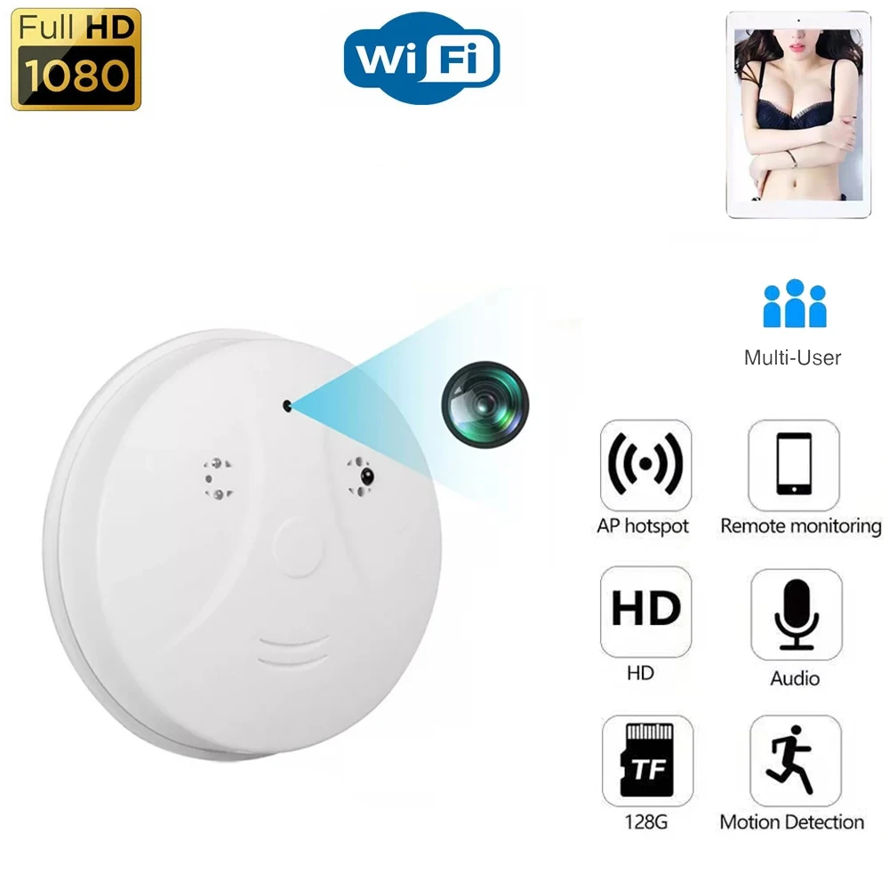 

Мини-камера потолочная Беспроводная с поддержкой Wi-Fi, HD 1080P