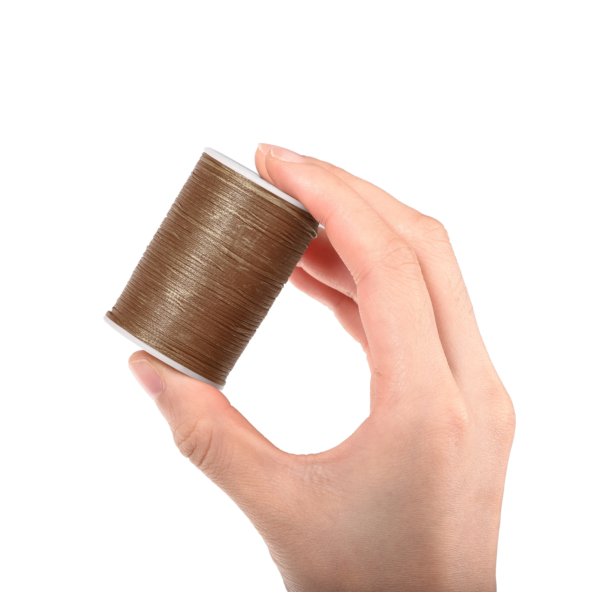 Uxcell Leather Sewing Thread 98 Yards 150D/0.8mm Polyester Waxed Cord for Manual and Machine Dim Gray | Дом и сад