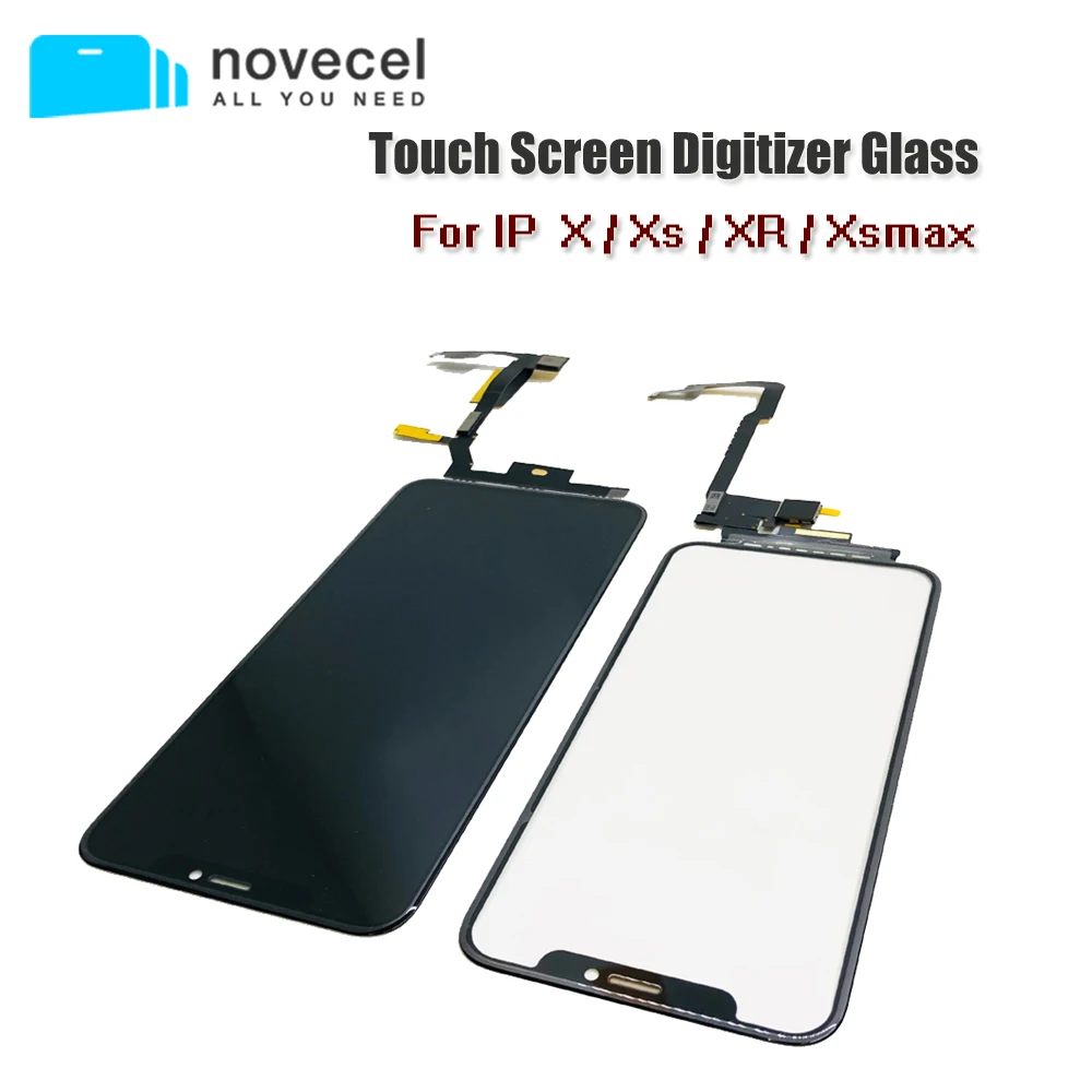 

Сенсорный экран Novecel, черный, с удлинительным гибким кабелем для iPhone 12, 12Pro, 11 Pro, X, Xs Max, запасные части