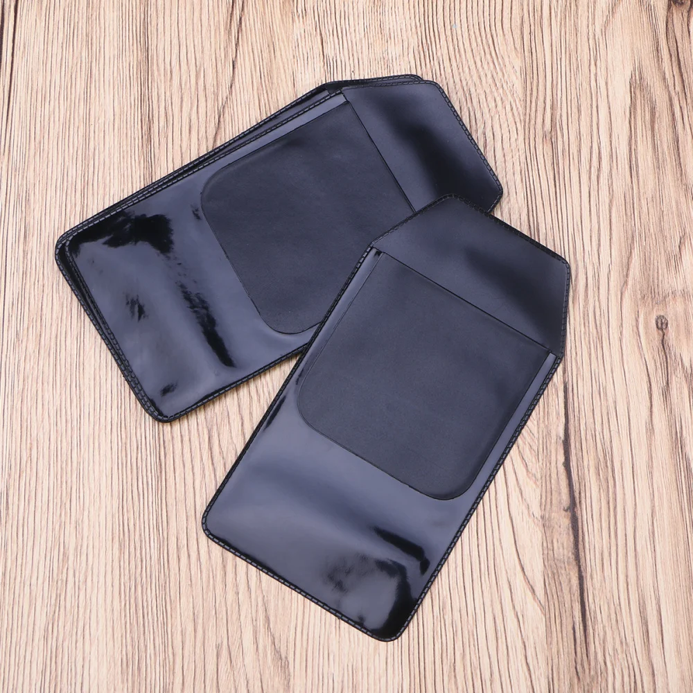 

Trapezoid Pen Protector Pen Bag Practical Pen Pouch Inserted Leak-Proof Pocket Protector (Black)