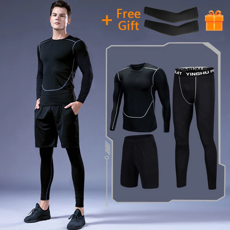 

NEENCA Sportswear Sport Cycling Shorts Shirt Suit Running Set Clothes Sports Joggers Training Gym Clothing Fitness Tracksuit