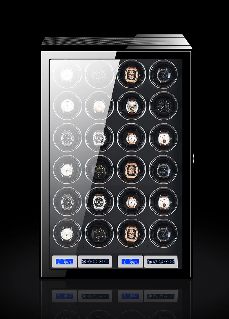 Сканер отпечатков пальцев разблокировка часы Роскошный бренд 24 телефон с ЖК