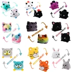 1 шт. милая плюшевая кукла в виде кошки pulpo, двухсторонняя плюшевая игрушка, мягкая двухсторонняя флип-кукла в виде кошки, Детская кукла для девочек, украшение для дома