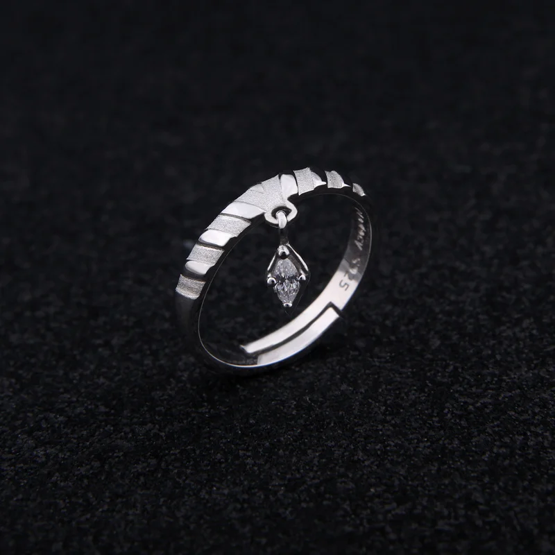 Anime A Certain Magical Index Accelerator Cosplay S925 Sterling Silver Finger Ring Men Women Adjustable Jewelry Xmas Gift | Тематическая