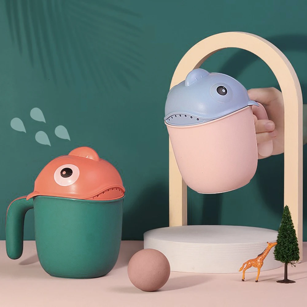 

Cute Cartoon Shampoo Cup Head Baby Shower Cup Bath Water Swimming Head Watering Bottle Portable Kids Child Wash Hair Shampoo Cup