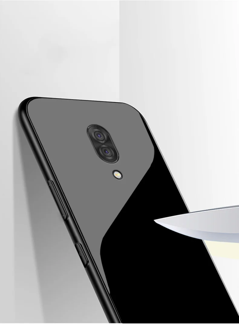 Для lenovo Z5 Pro GT чехол PC Пластиковый стеклянный чехол для телефона черный ТПУ бампер чехол для lenovo Z5 Pro GT задняя крышка для lenovo Z5Pro GT
