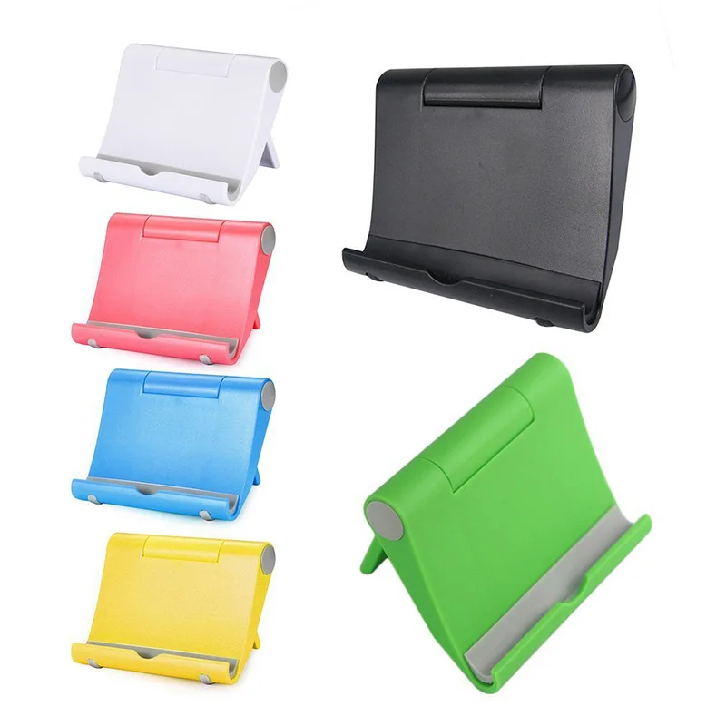 

Solid Color Waterproof Portable Desktop Phone Stand Table Holder Colorful Tablet Stand Bracket For Phone IPhone IPad