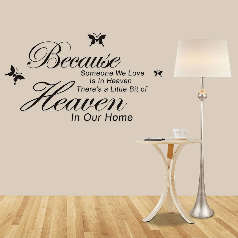 

English Proverbs Butterfly Wall Sticker Creative Art DIY PVC Decorations Wall Decals Home Decors Wall Sticker Free Shipping