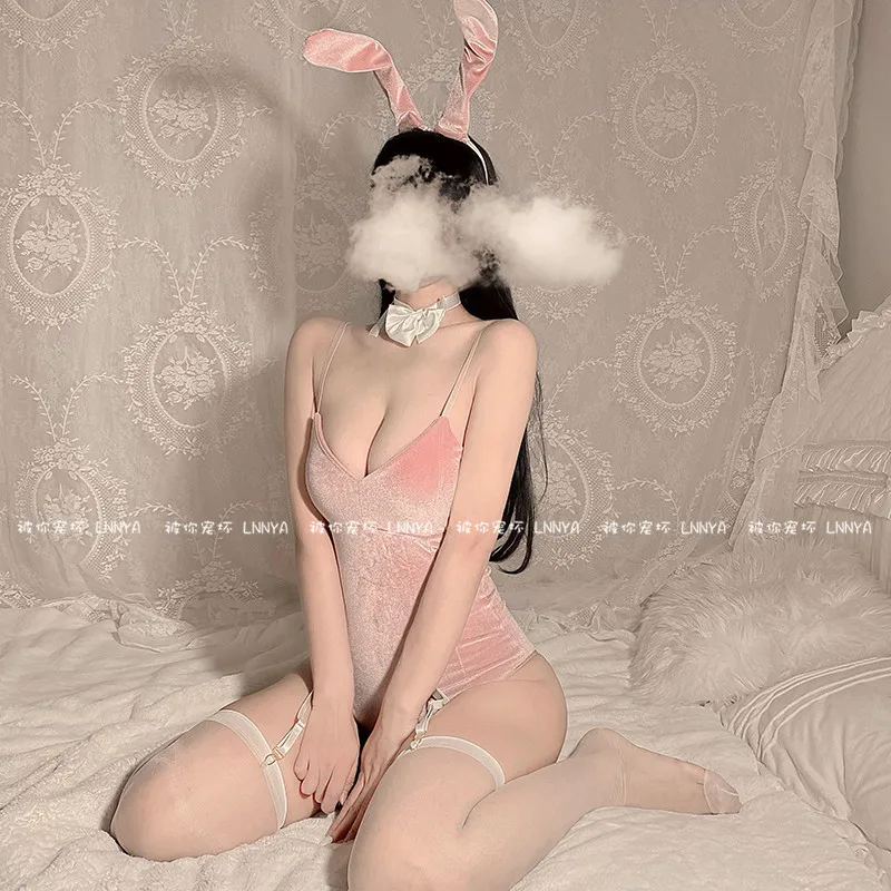 

Private Photo Rabbit Uniform Suit Sexy Lingerie Costumes Bunny Girl Nightclub Party Wear Bed Temptation Bodysuit Cheerleader