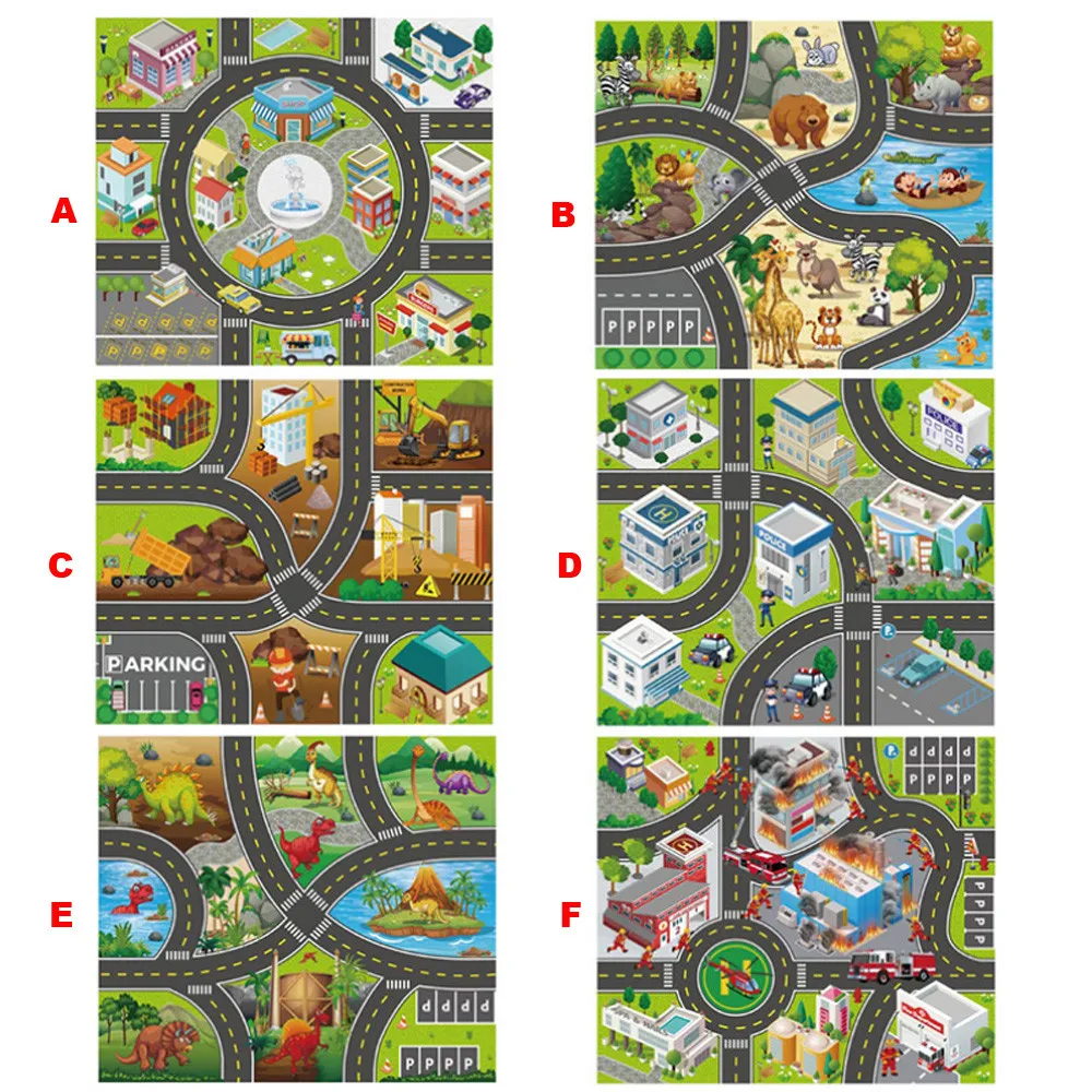 Складной детский игровой коврик для ползания активного отдыха Детский