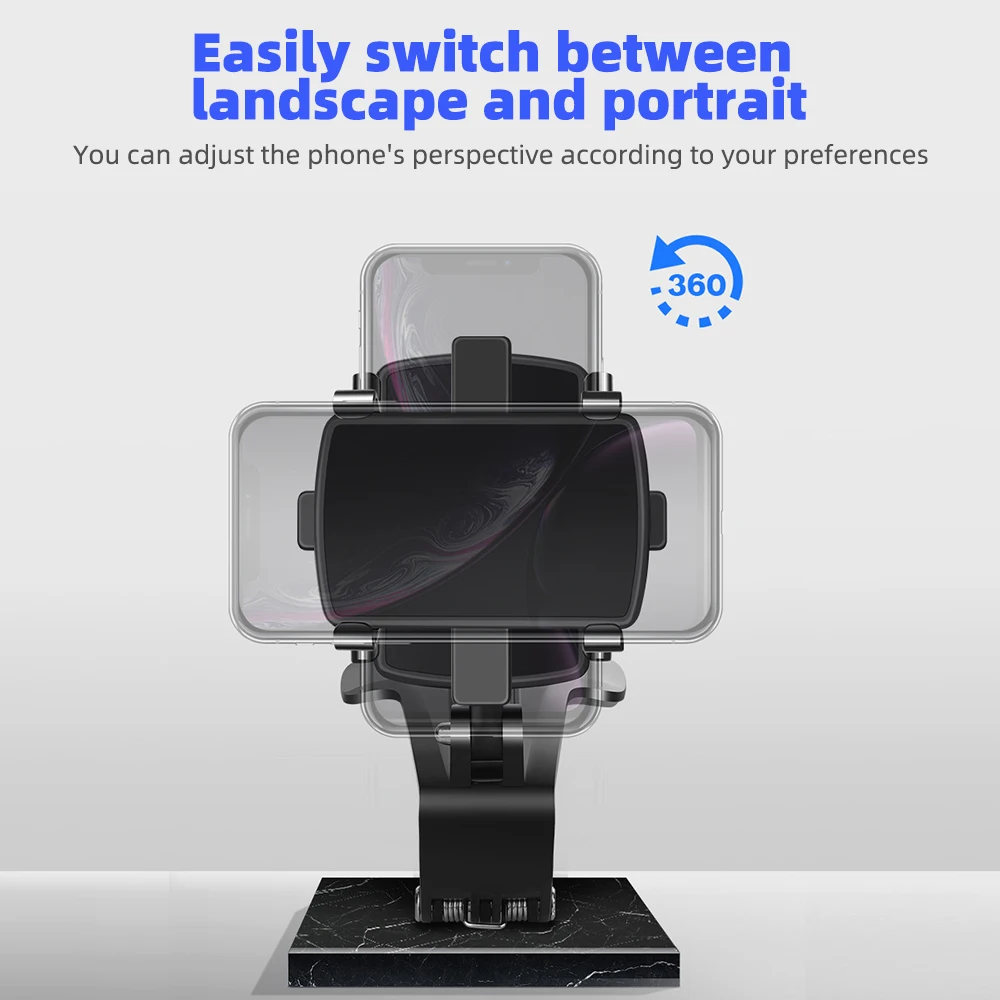 360 degree dashboard car phone holder in car gps navigation bracket mobile phone rearview mirror sun visor multifunction stands free global shipping