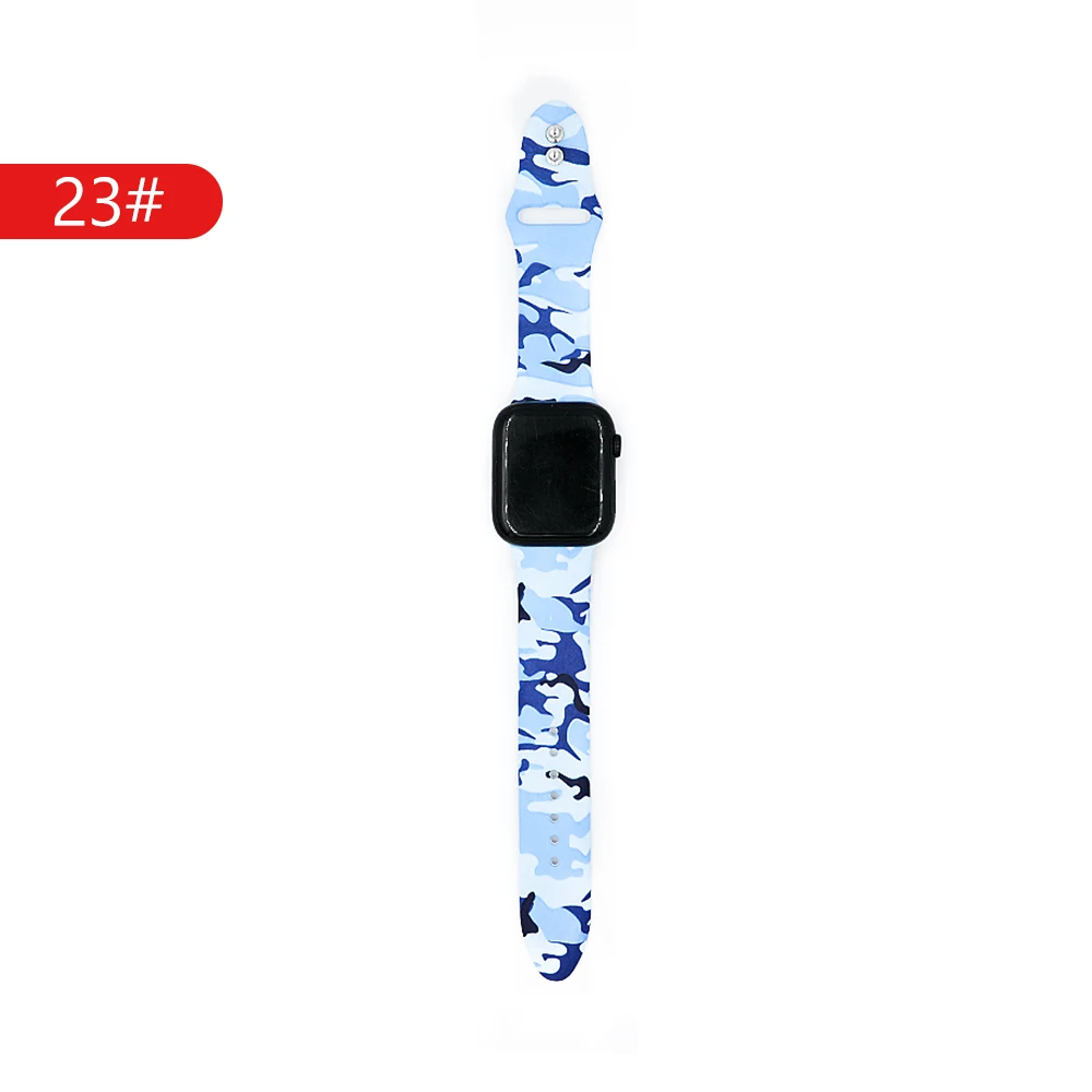 Ремешок EIMO для apple watch 4, 5, ремешок, 44 мм, 40 мм, correa, apple watch, 42 мм, 38 мм, iwatch, браслет, силиконовый ремешок для часов, аксессуары - Цвет ремешка: 23