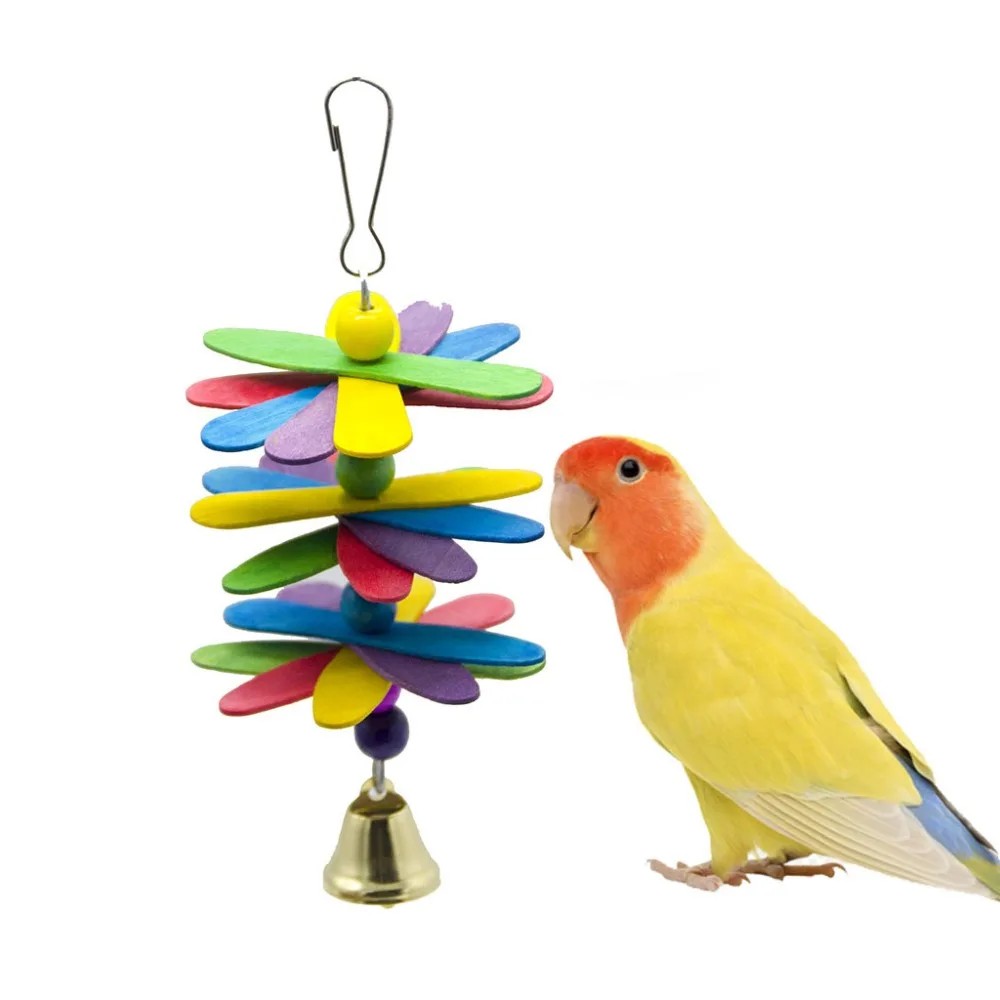 

Bird Toys For Parrot Perch Wood Accessories Budgie Stand Swing Ladder African Grey vogel speelgoed jouet oiseaux