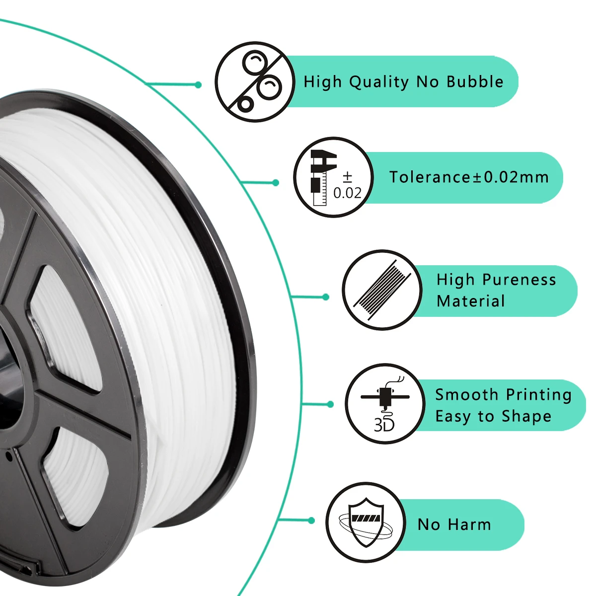 Enotepad ABS 3D нить 1 75 мм кг катушка пластмасса сварочный стержень с тонкой упаковкой