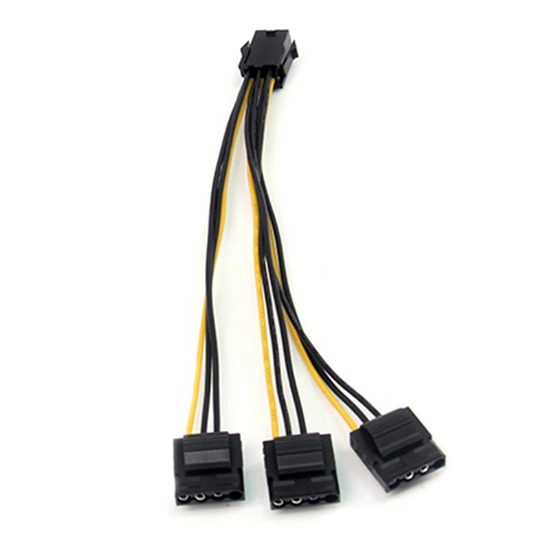 6 Pin IDE Molex от 1 до 3 портов 4Pin силовой разветвитель Удлинительный кабель источник