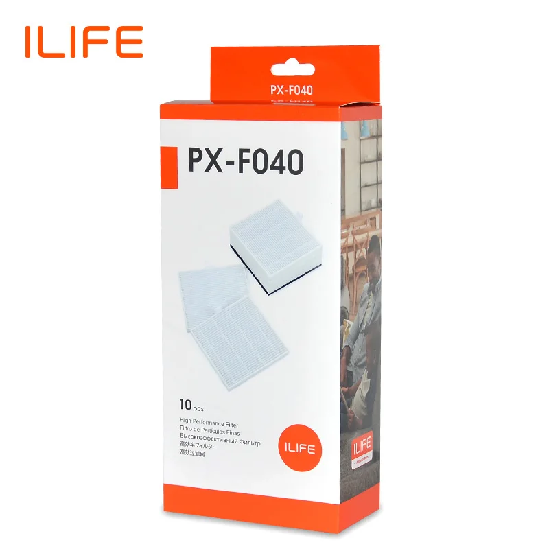 ILIFE V8s 10 шт. Сменные наборы фильтров для робота-вакуумного PX-F040