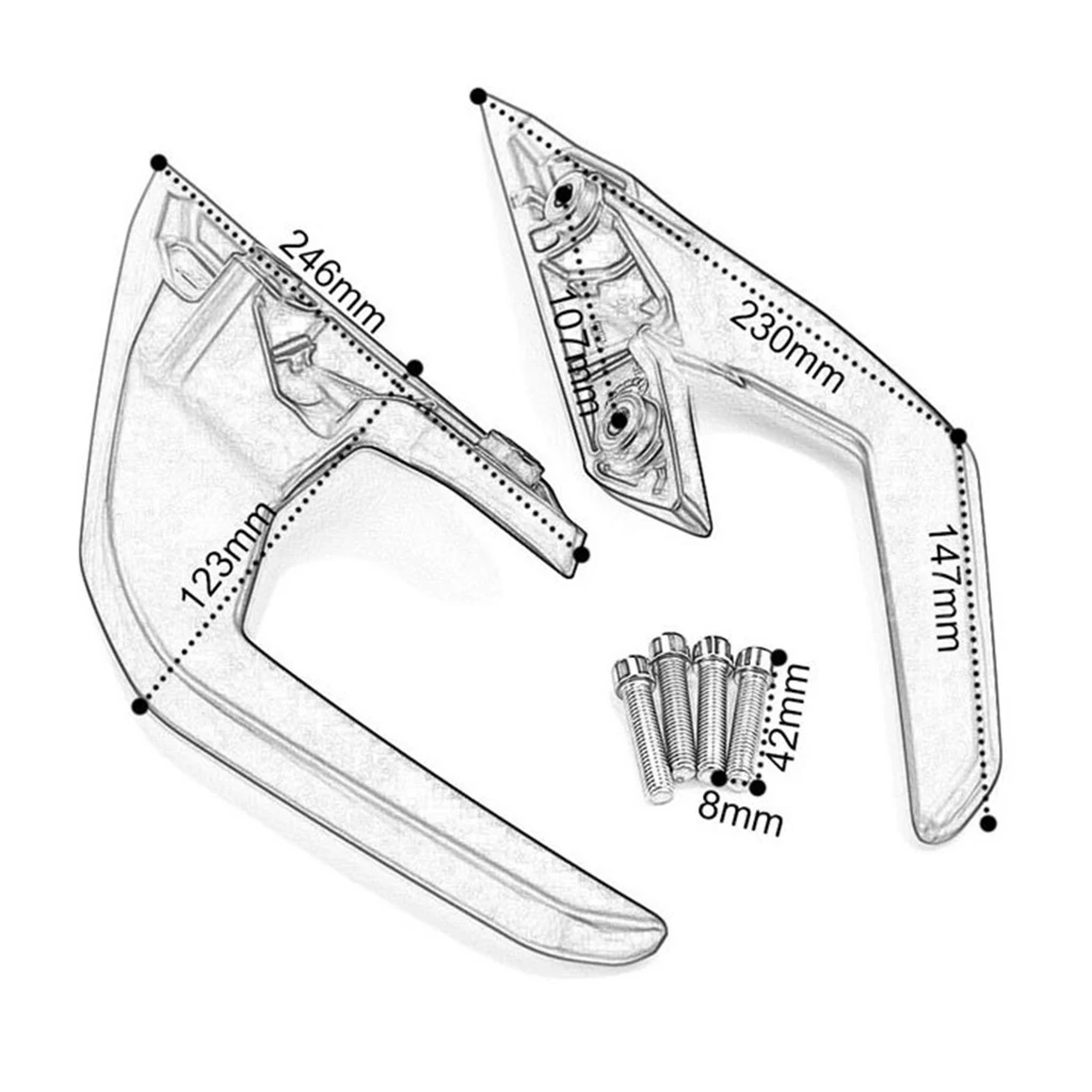 

For 390 250 17-19 New Grab Bar Rails Pillion Rear Handles