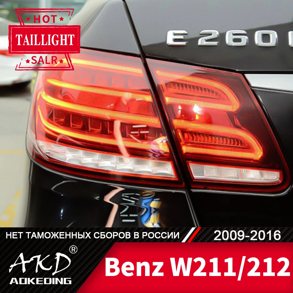 

Tail Lamp For BenZ W211 W212 2009-2016 E200 E300 LED Tail Lights Fog Lights Day Running Light DRL Tuning Cars Accessories