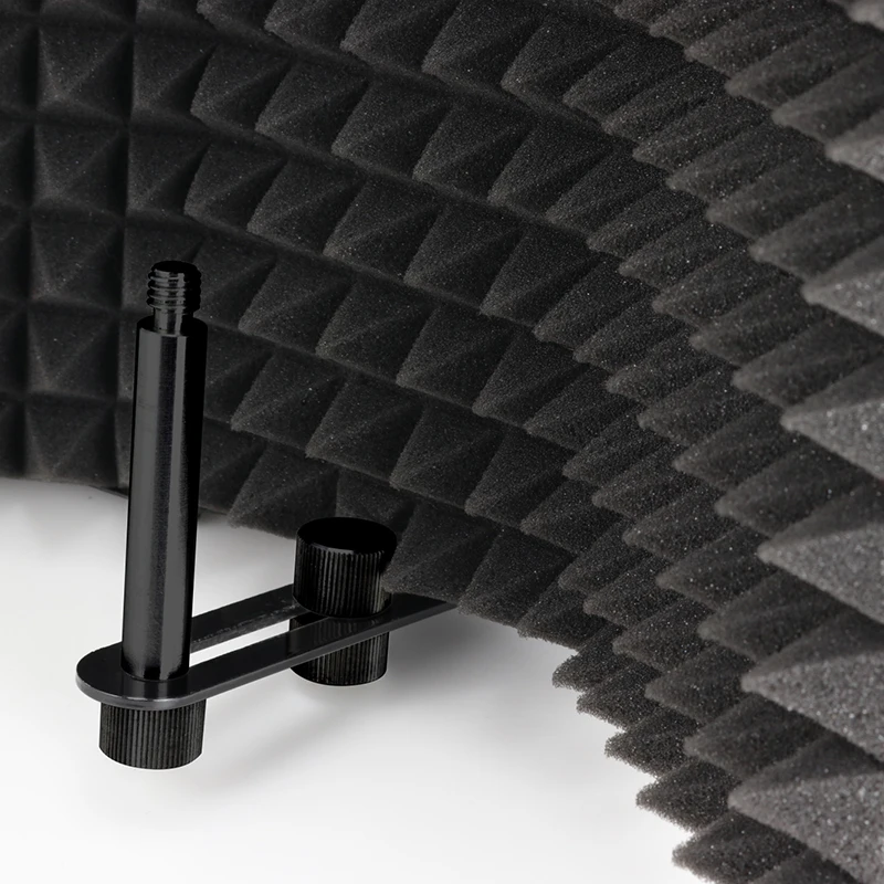 

Adjustable Foldable Microphone Acoustic Foam Isolation Cover For Recording Live Broadcast Microphone Accessories 2020