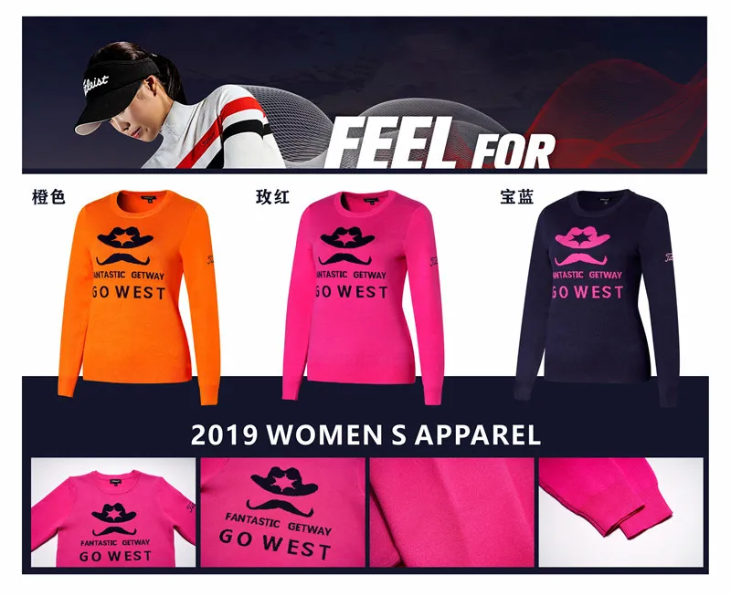 Q2019 одежда для гольфа женский свитер быстросохнущая дышащая | Спорт и развлечения