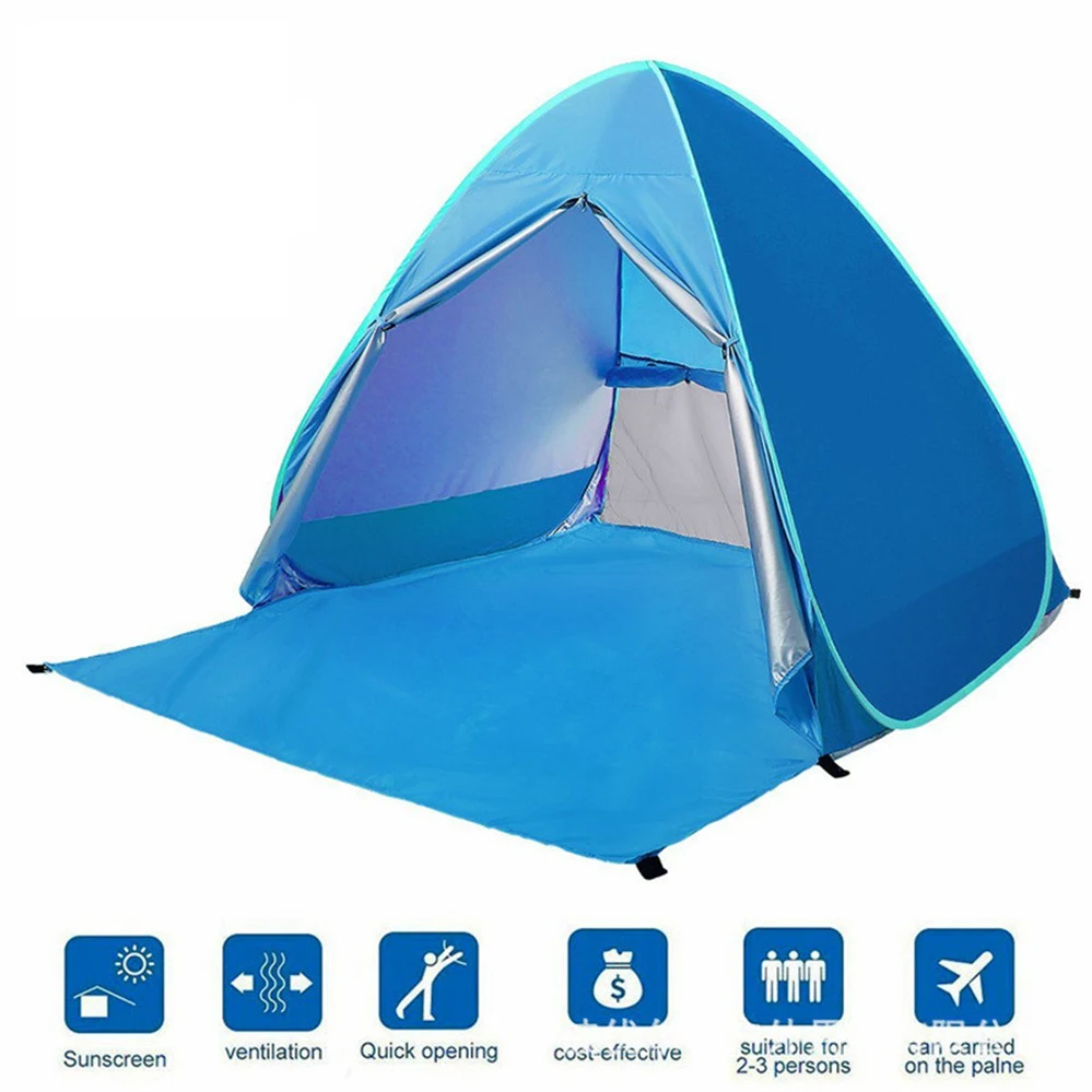 

Foldable automatic quick-opening outdoor beach tent for outdoor camping waterproof portable water portable beach tent