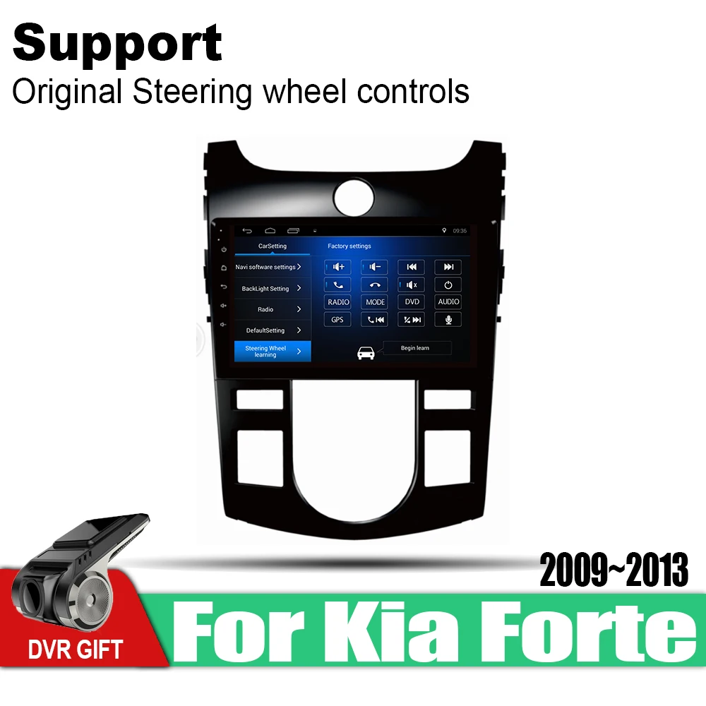 Автомобильные аксессуары для Kia Forte 2009-2013 AT мультимедийный плеер на Android система