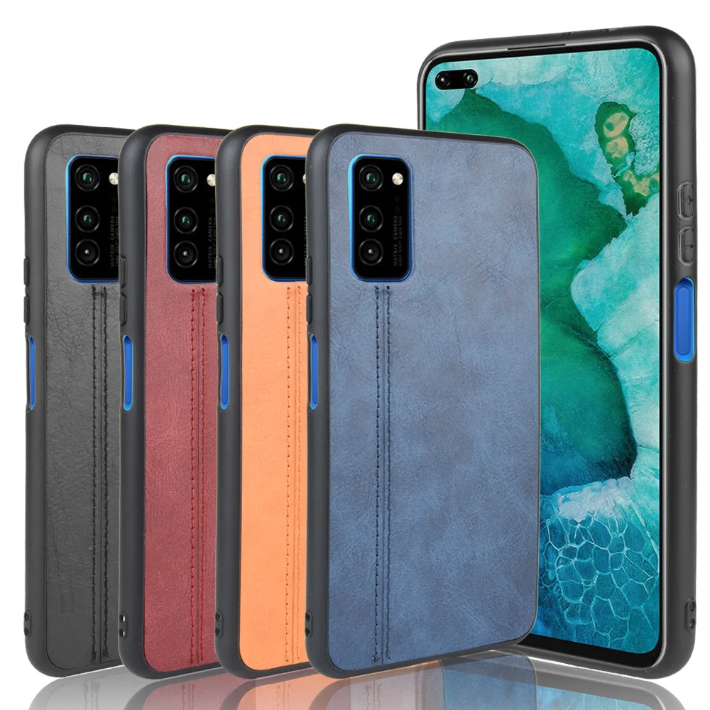 Чехол для Honor V30 Pro OXF AN10/AN00 V30Pro с мягким краем из искусственной кожи жесткий чехол