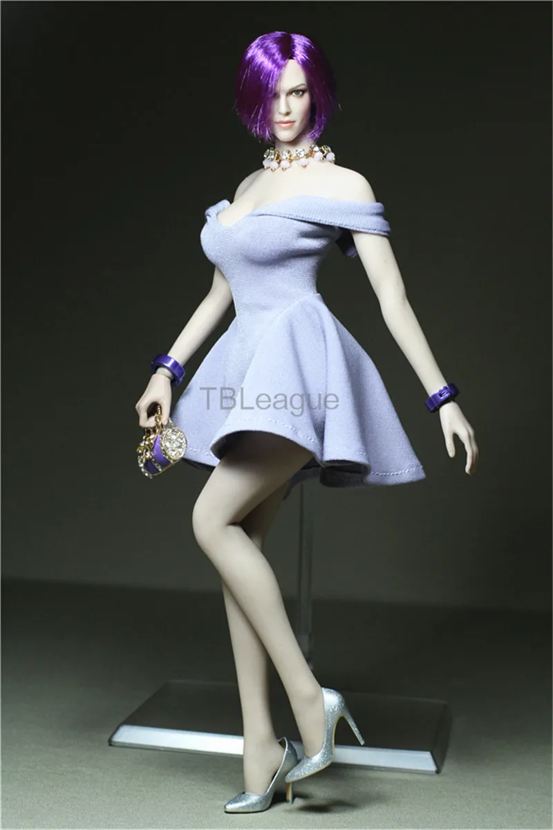 

Tbleague 1/6 весы Лавандовое платье без бретелек Morning Glory для 12 в фигурку цзяуль куклы игрушки