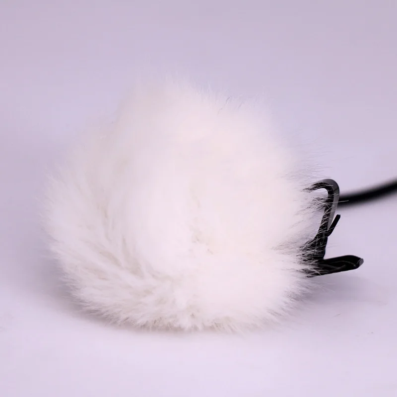 White(5mm) Ulanzi открытый пушистый муфтой лобовое стекло для микрофон Boya BY-M1 BY-WM4 BY-WM8/ехал SmartLav+/Aputure петличный микрофон - Цвет: White(5mm)