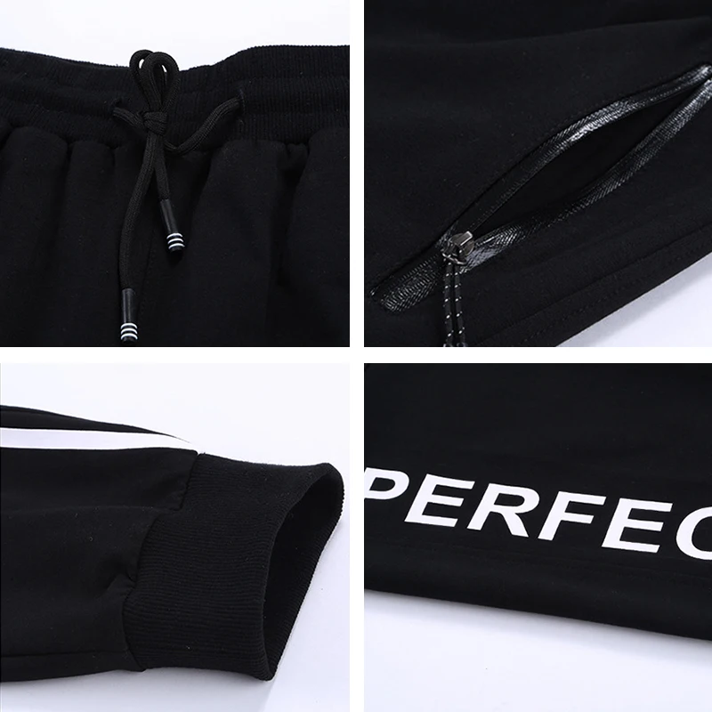 

L-9XL Men Cotton Thin Sweatpants Spring Autumn Big Size Male Loose Elastic Straight Pants Tracksuit Joggers Baggy Trousers CF199