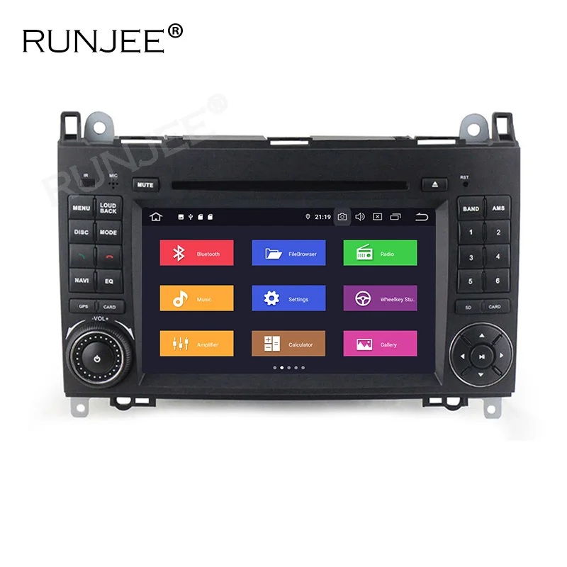 RUNJEE 2 din Android 9 автомобильный DVD мультимедийный радио плеер для Mercedes Benz B200 A B класс