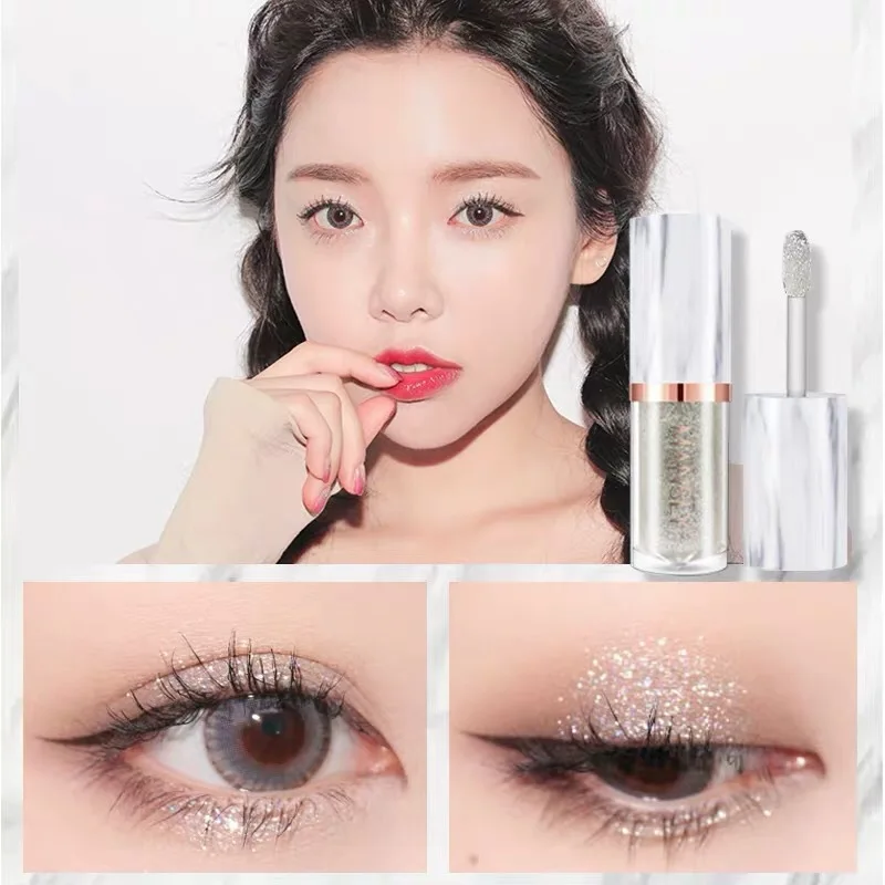 3pcs Eyeliner Eyeshadow Waterproof Liquid Glitter Sequins Eye Liners Professional Shinning Women Cosmetics Makeup Beauty Tools | Красота и