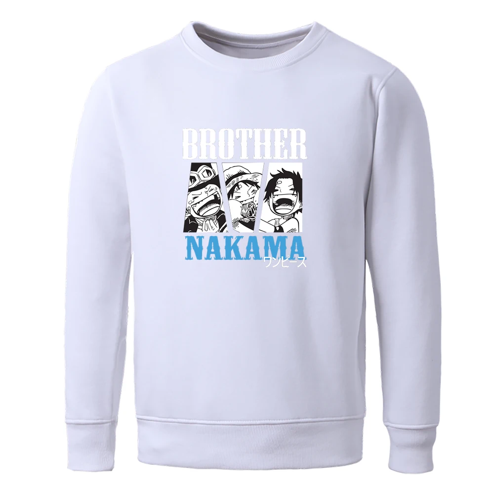 

Japanese Anime One Piece Funny Luffy Print Mens Tracksuits Oversize Punk Men's Sweatshirts Streetwear Fashion Male Hoodies