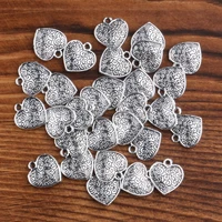 love exclusive love heart shaped metal zinc alloy pendant necklace retro alloy diy handmade necklace pendant jewelry1516mm