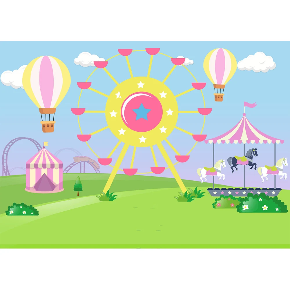 Цветной чудо Новорожденный ребенок карусель тема мультфильм розовый желтый и