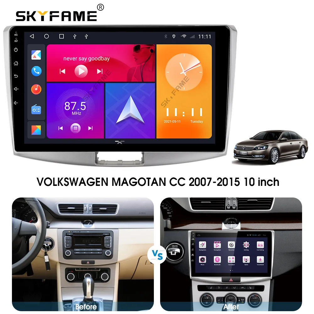 

SKYFAME Android Автомобильная Навигация Радио мультимедийный плеер для Volkswagen MAGOTAN CC Passat B7 2007-2015 автомобильная стереосистема