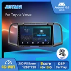 Автомагнитола JUSTNAVI, Android 10,0, для Toyota Venza 2008-2016, мультимедийный видеоплеер, автомагнитола Carplay, GPS-навигация, BT 6G 128G