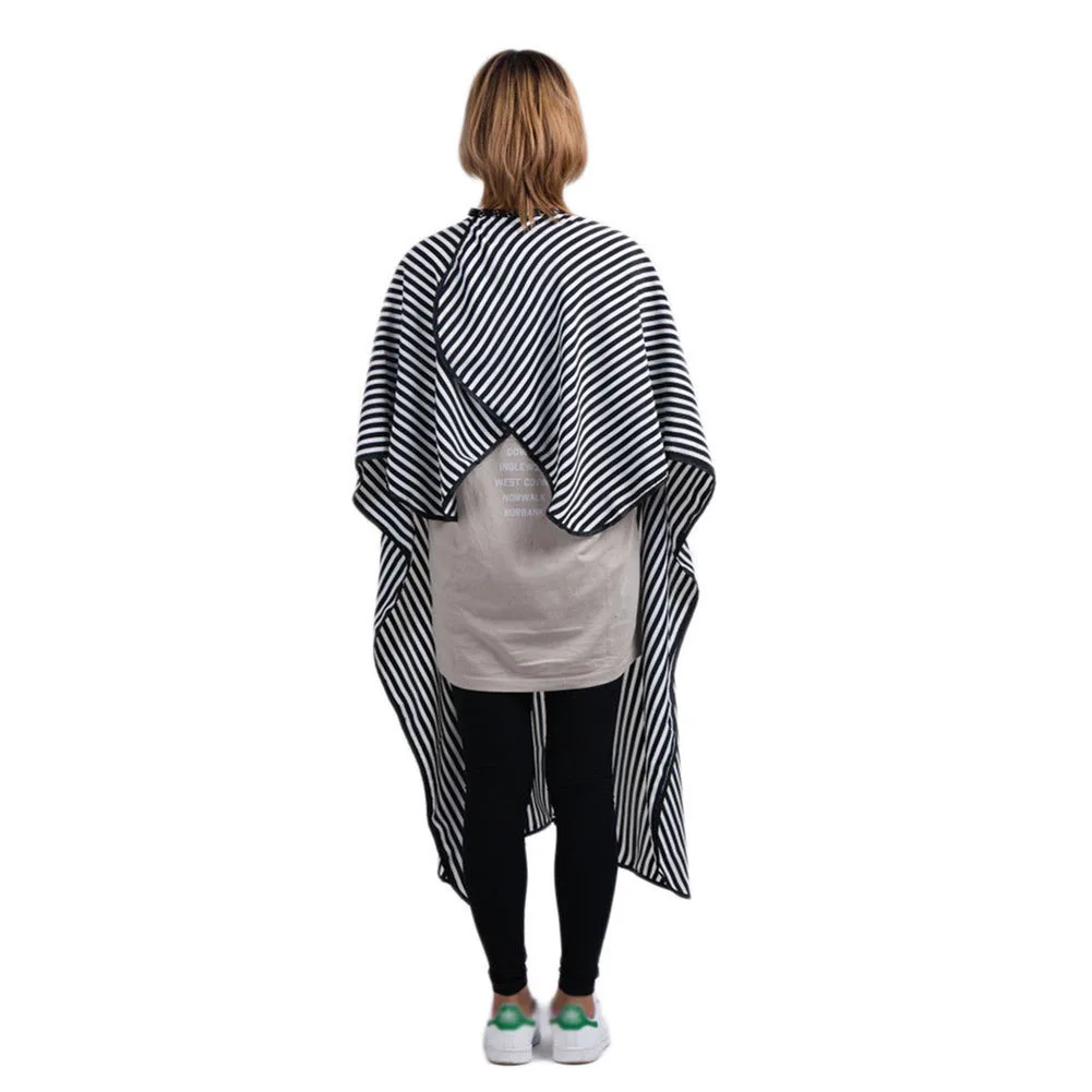 Модная полосатая салонная ткань для стрижки волос Парикмахерская накидка