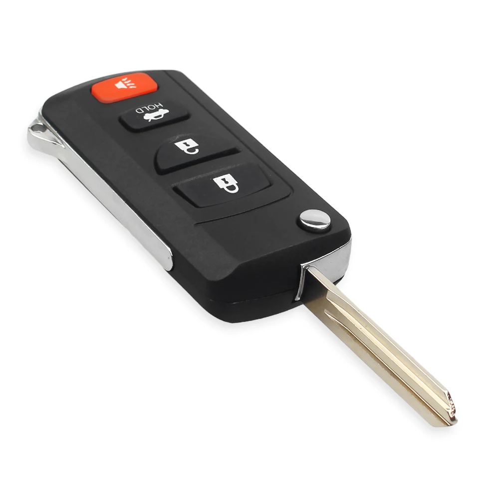 KEYYOU 4 кнопки модифицированный Filp дистанционный чехол для ключа автомобиля Nissan Tiida