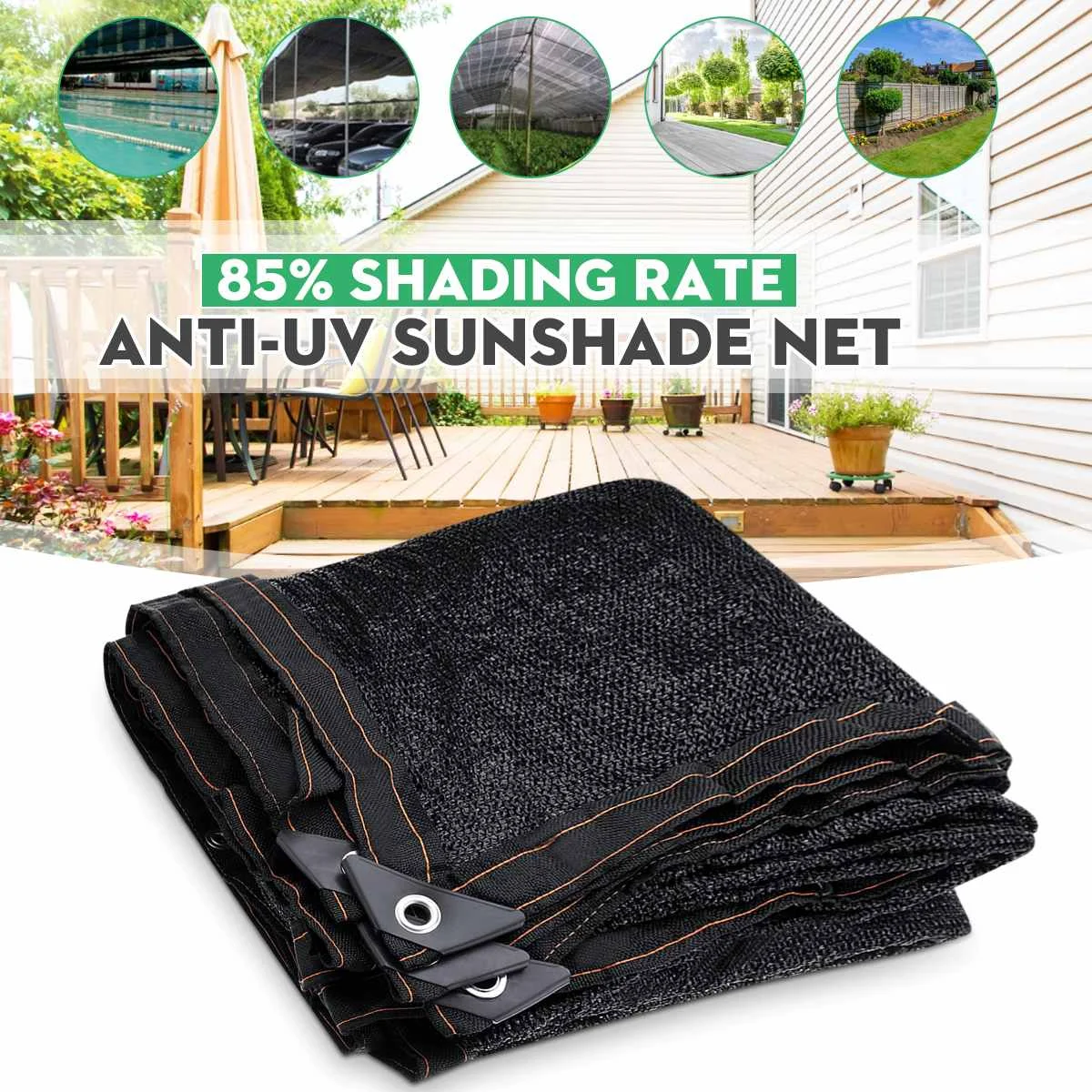 

HDPE Net Anti-UV Sunshade Net Outdoor Garden Car Sunscreen Cloth Cover 85% Shading Rate Car Protector Outdoor Garden