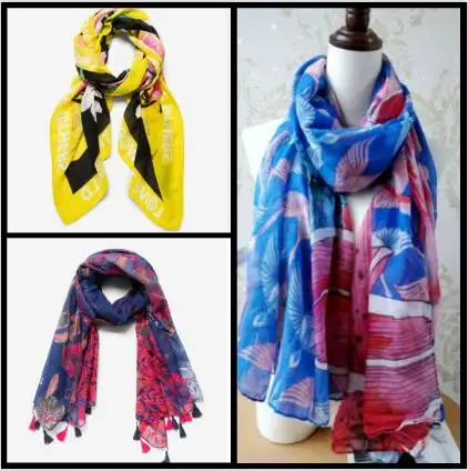 20201 Демисезонный женский модный шарф Desigual с испанскими зубьями и вышивкой