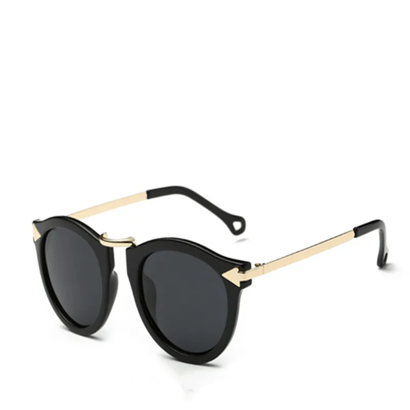 

NONOR Fashion Classic Round Sunglasses Women Retro Polarized Arrow Metal Rivet Luxury Designer Glasses UV400 Eyeglasses For Men