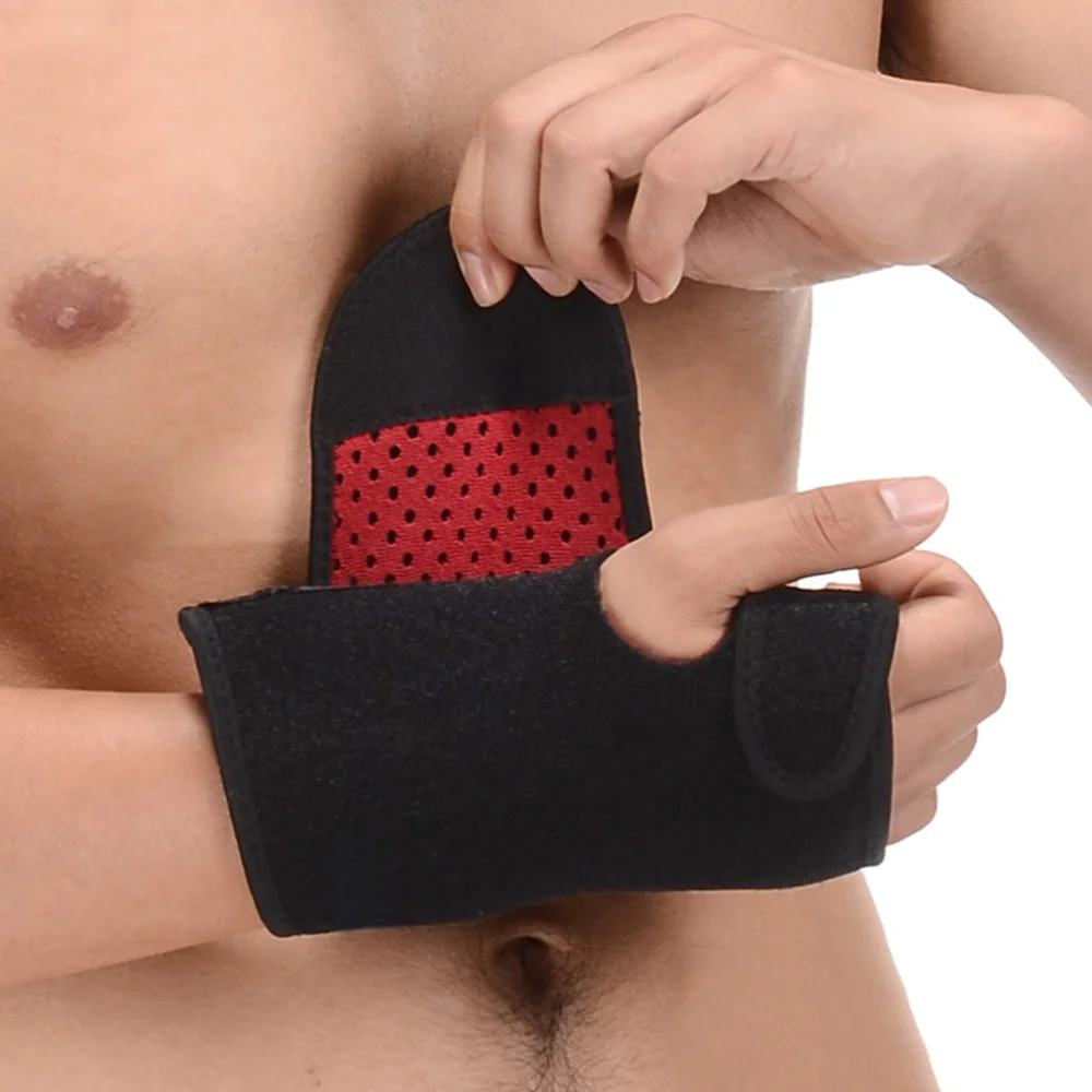 

Fixed Detachable Adjustable Wristband Hand Support Hand Brace Sports Wristband Lengthen Wrist Guard Breathable Bands with Splint