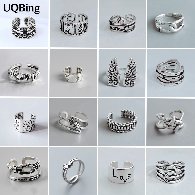 Кольцо женское из серебра 925 пробы регулируемое 56 дизайнов | Украшения и