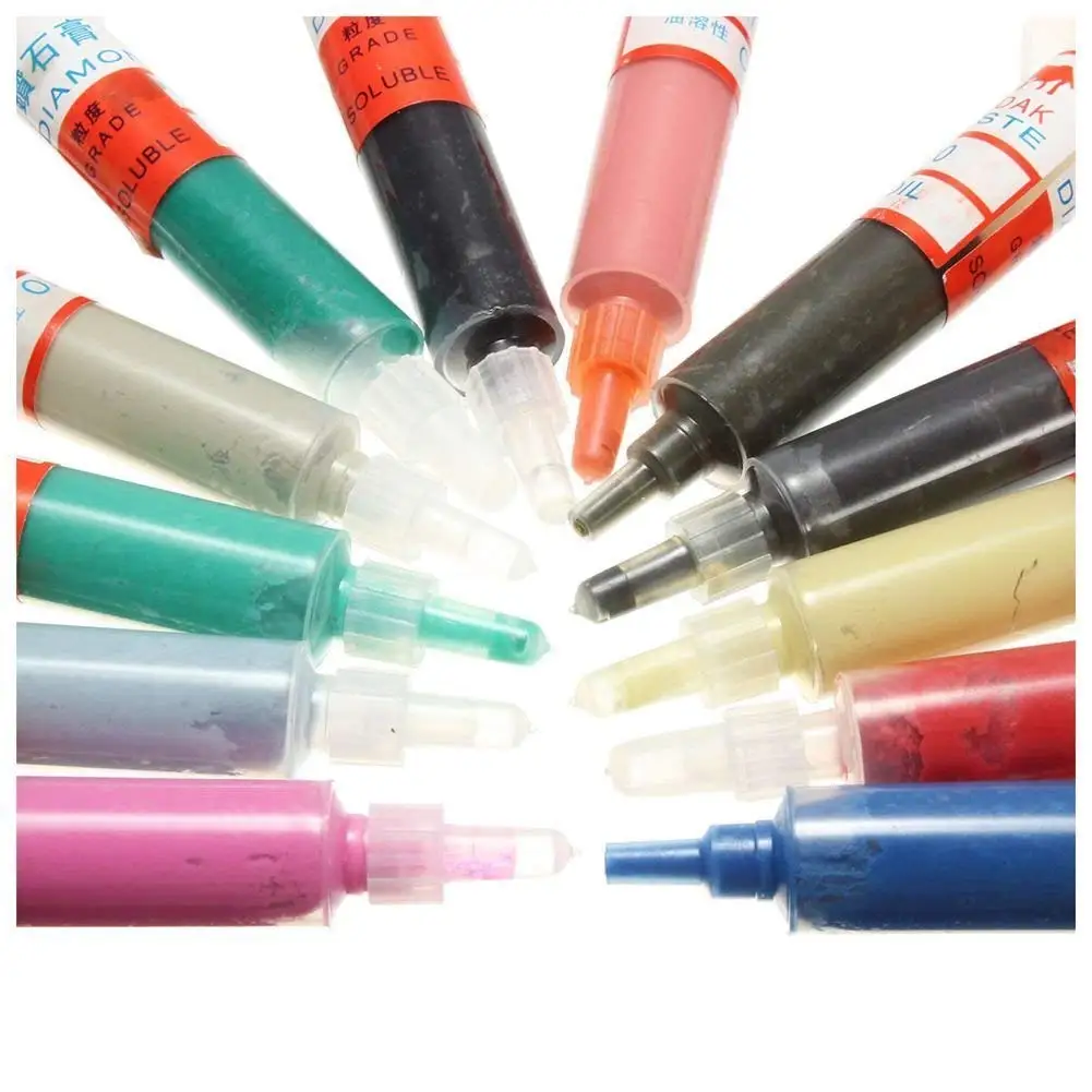 

12Pcs 5 Gram Diamond Lapping Paste Polishing Compound for Fine to Final Polishing Grits 0.5-40 Micron Tools Set