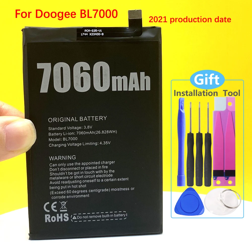 100% новый 7060 мАч BL 7000 Батарея Для Doogee BL7000 смартфон в наличии высокое качество +