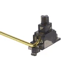 Винтовые стабилизаторы для клавиатуры, серый прозрачный желтый позолоченный спутниковый осевой стабилизатор со специальным дизайном, не выпадающий провод