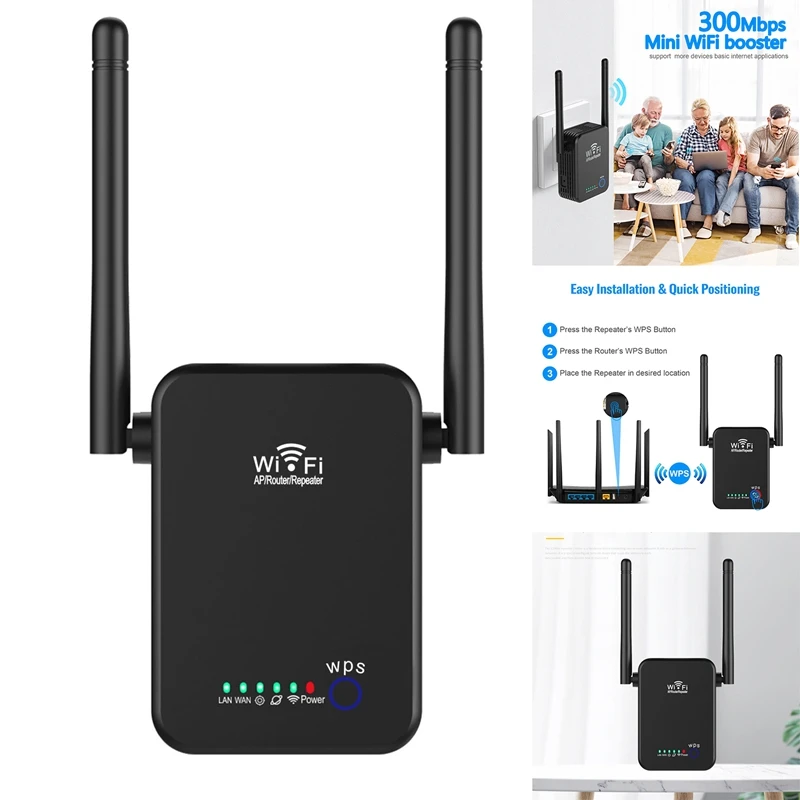 Wireless 2.4G Wifi Repeater 300Mbps Network Extender Signal Amplifier Booster Repetidor | Мобильные телефоны и аксессуары
